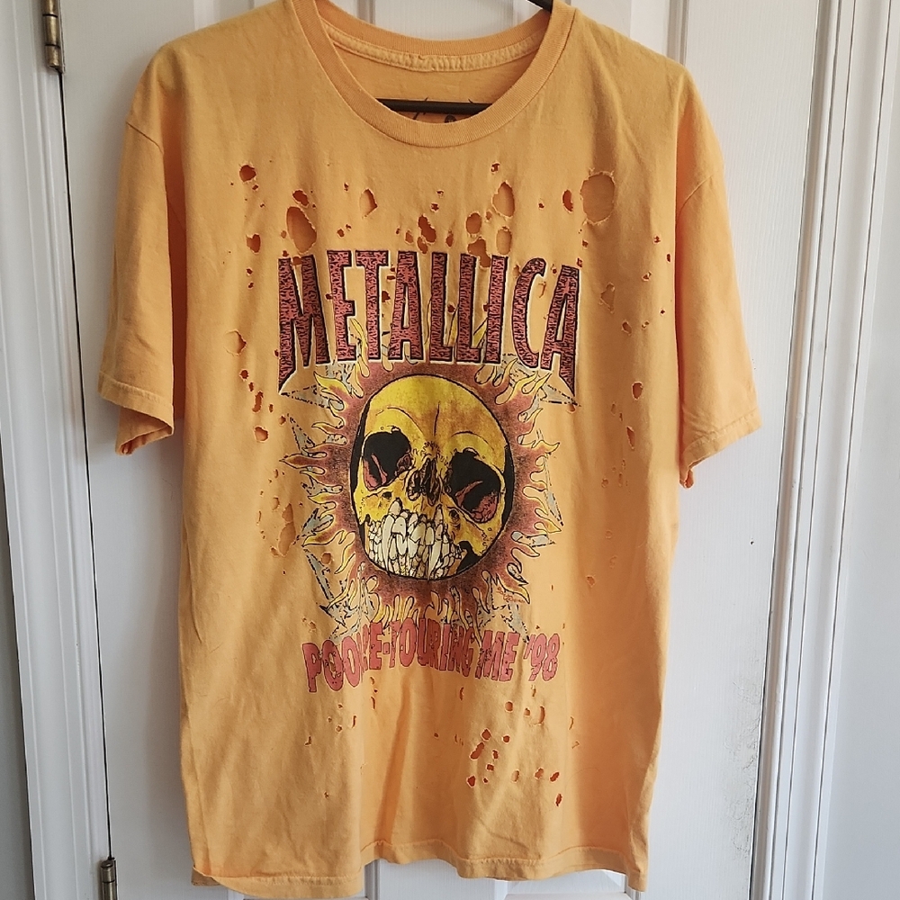 Metallica Orange Graphic Tee